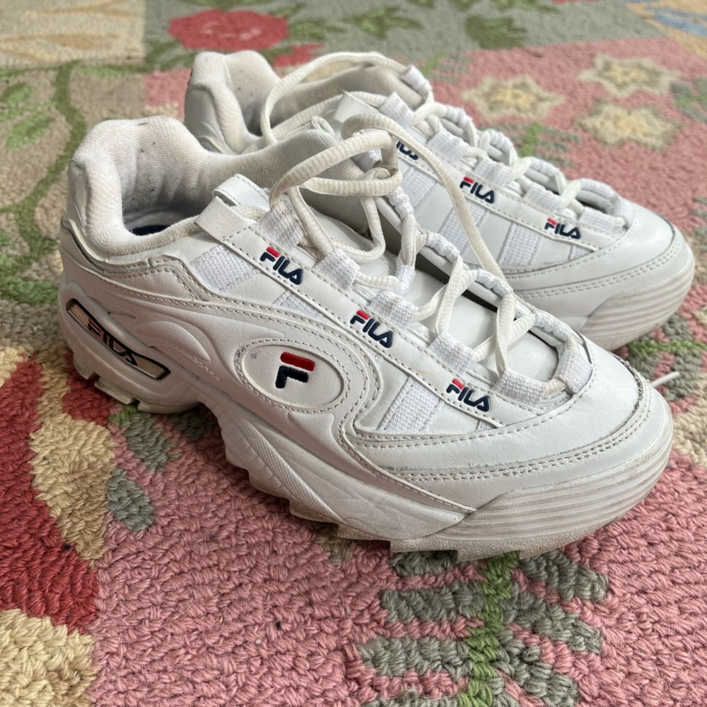Fila D-Formation Chunky White Sneakers